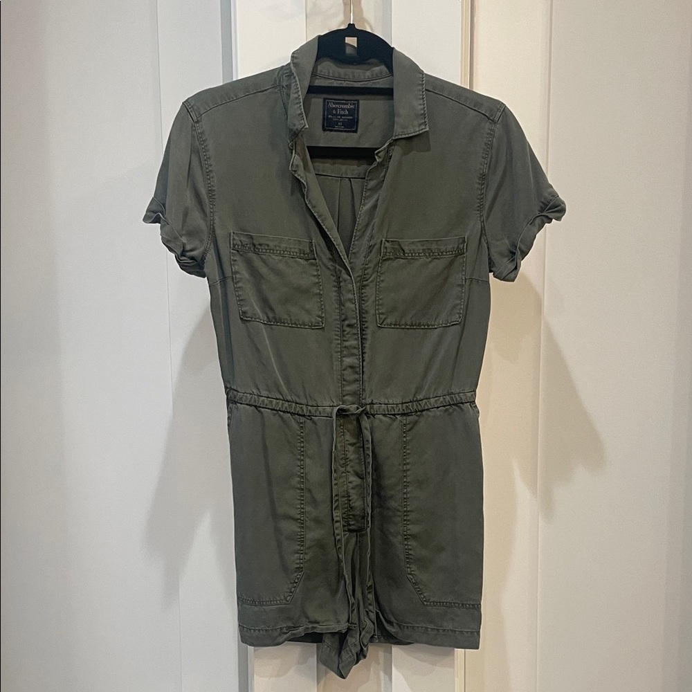Abercrombie & Fitch Olive Jumpsuit